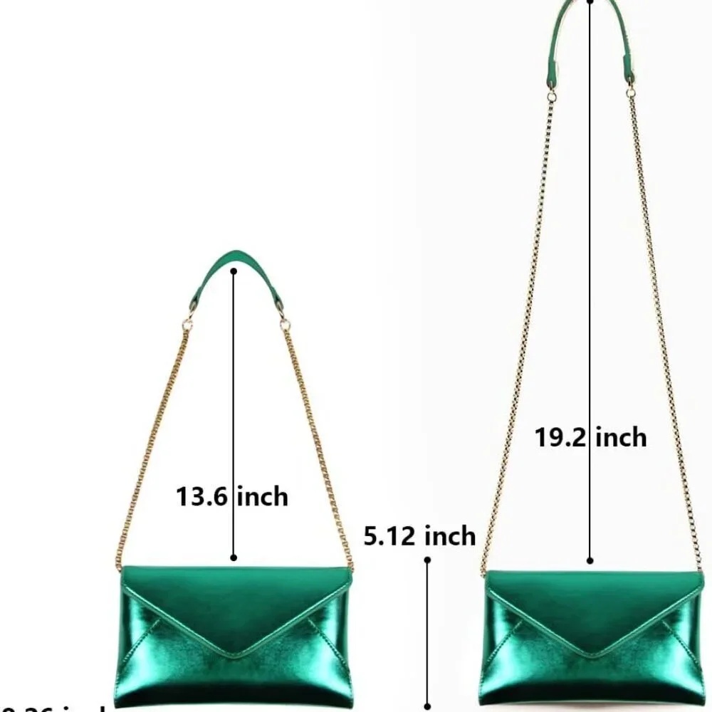 Evening Clutch Purse for Women Pu Leather Small Crossbody Gift